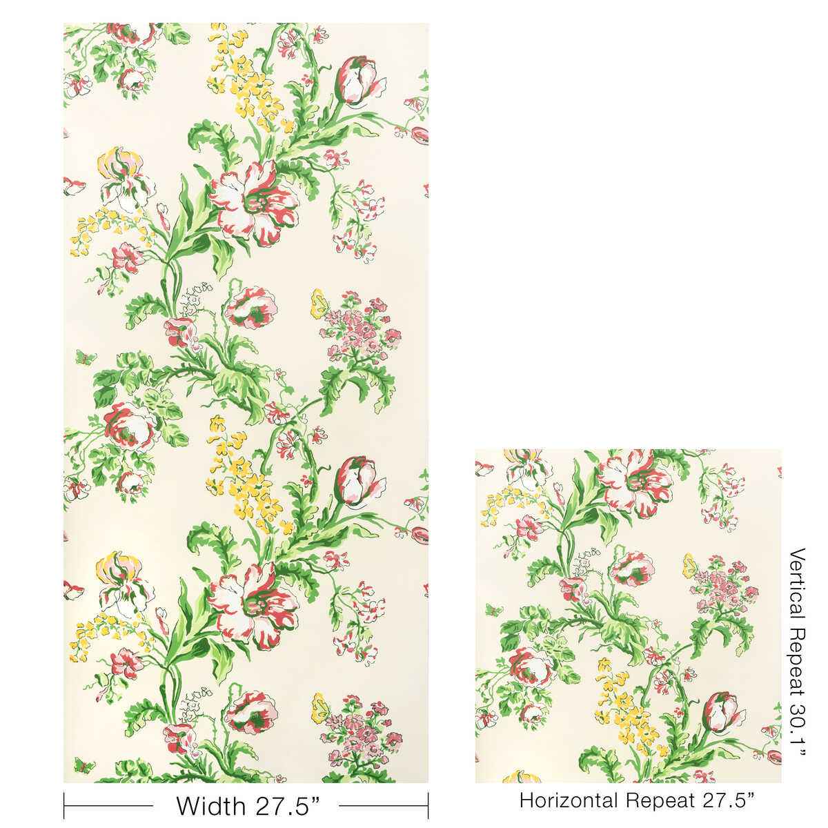 Maintenon-Spring-Brunschwig-Fils-Wallpaper - BRUNSCHWIG & FILS Wallpaper