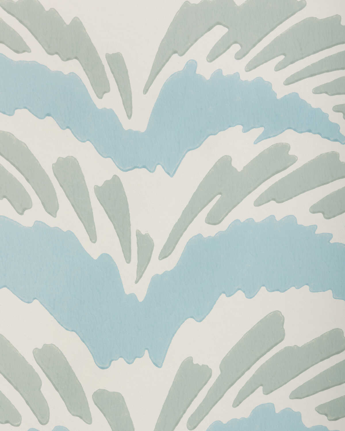 Ponchette - Aqua - BRUNSCHWIG & FILS Wallpaper