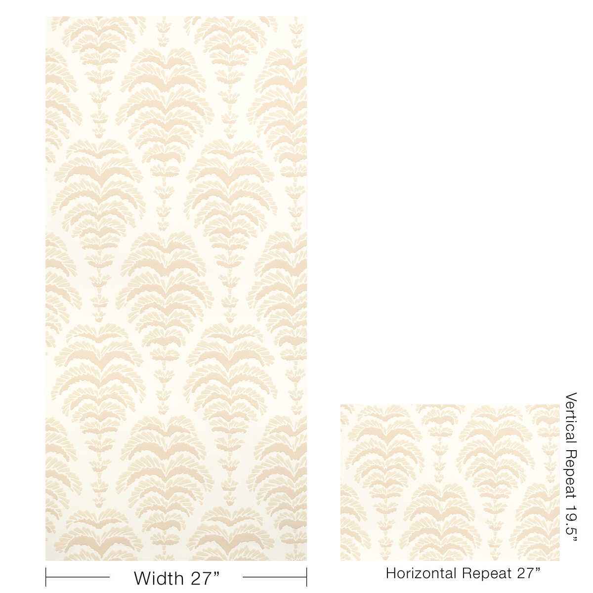 Ponchette-Beige-Brunschwig-Fils-Wallpaper - BRUNSCHWIG & FILS Wallpaper