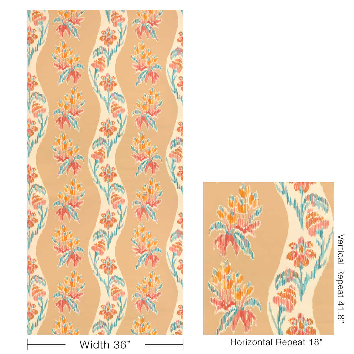 Loring - Spice - BRUNSCHWIG & FILS Wallpaper