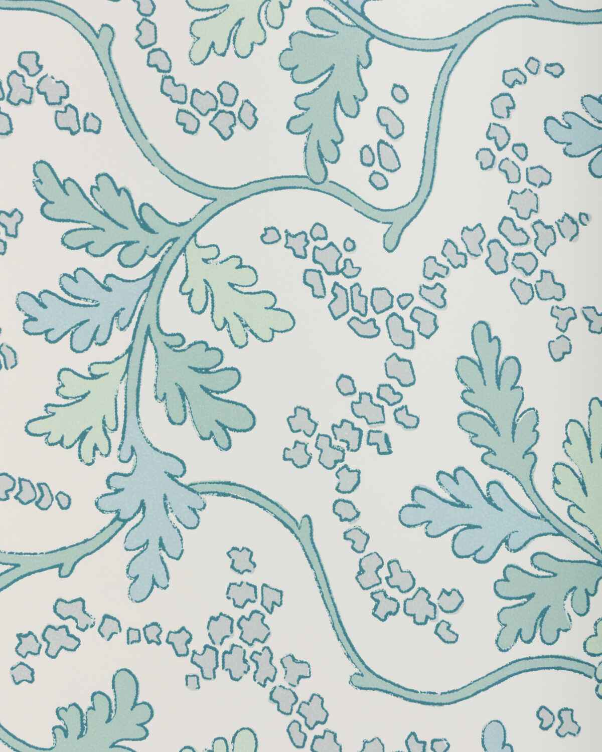 Aureille-Aqua-Brunschwig-Fils-Wallpaper - BRUNSCHWIG & FILS Wallpaper