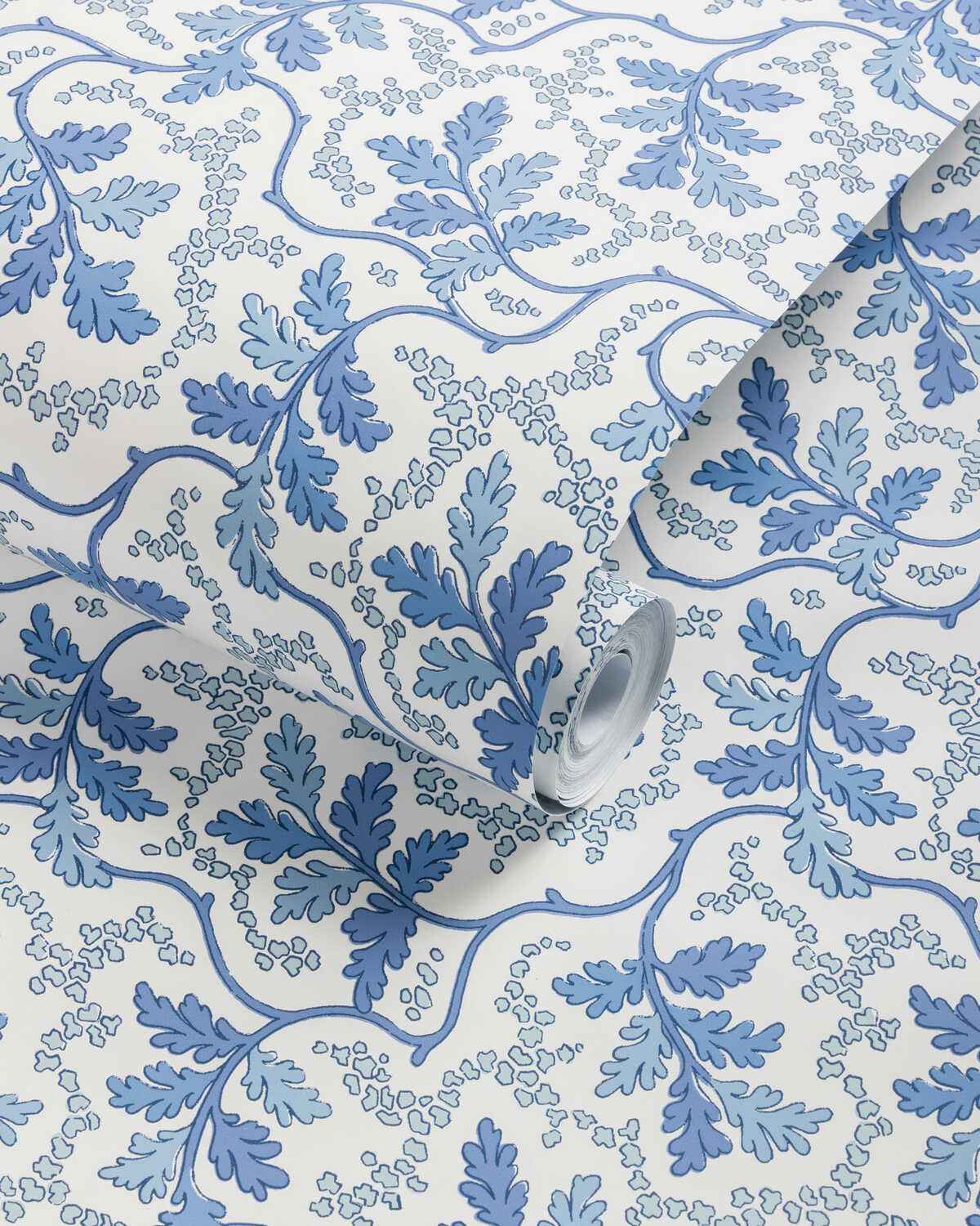 Aureille-Blue-Brunschwig-Fils-Wallpaper - BRUNSCHWIG & FILS Wallpaper