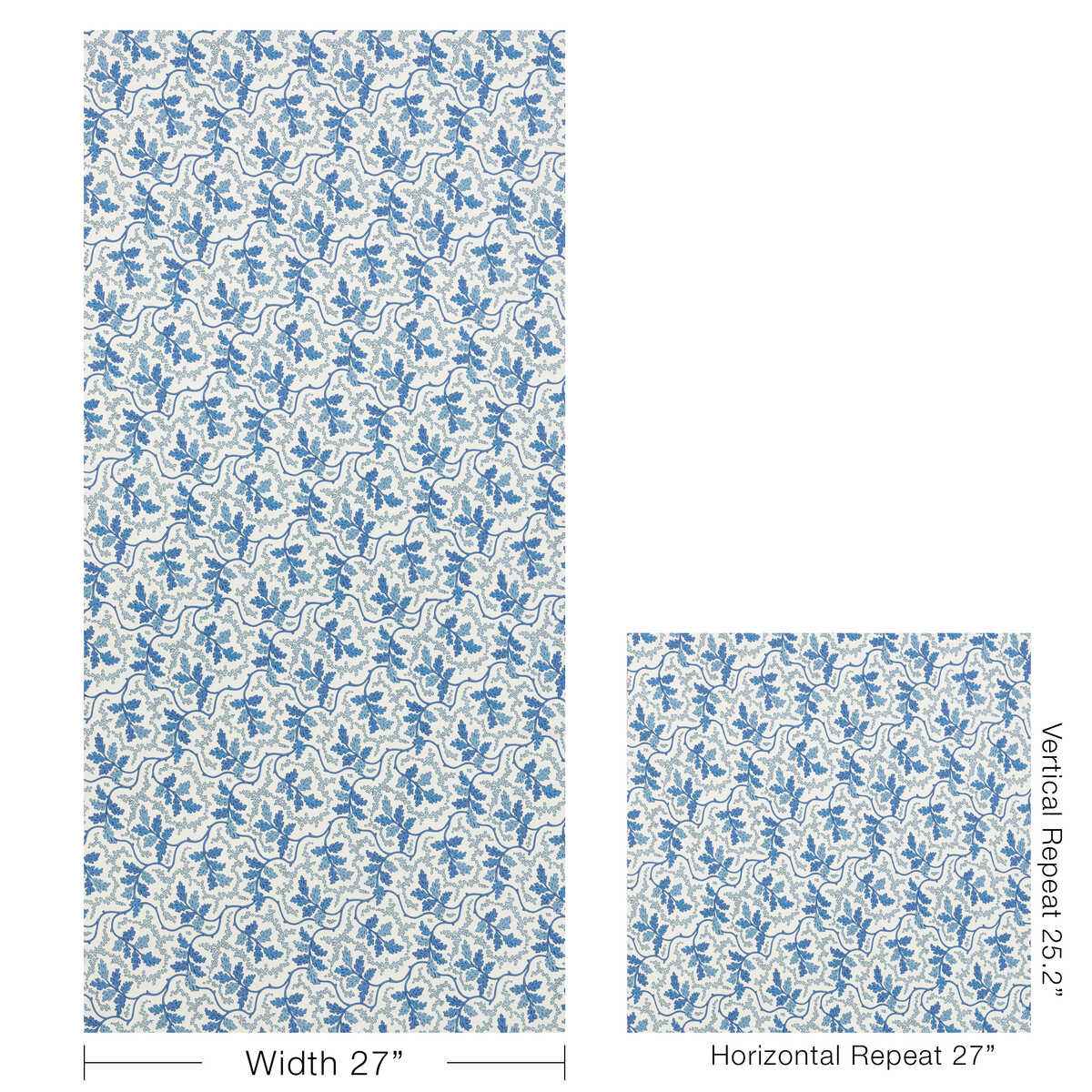 Aureille-Blue-Brunschwig-Fils-Wallpaper - BRUNSCHWIG & FILS Wallpaper
