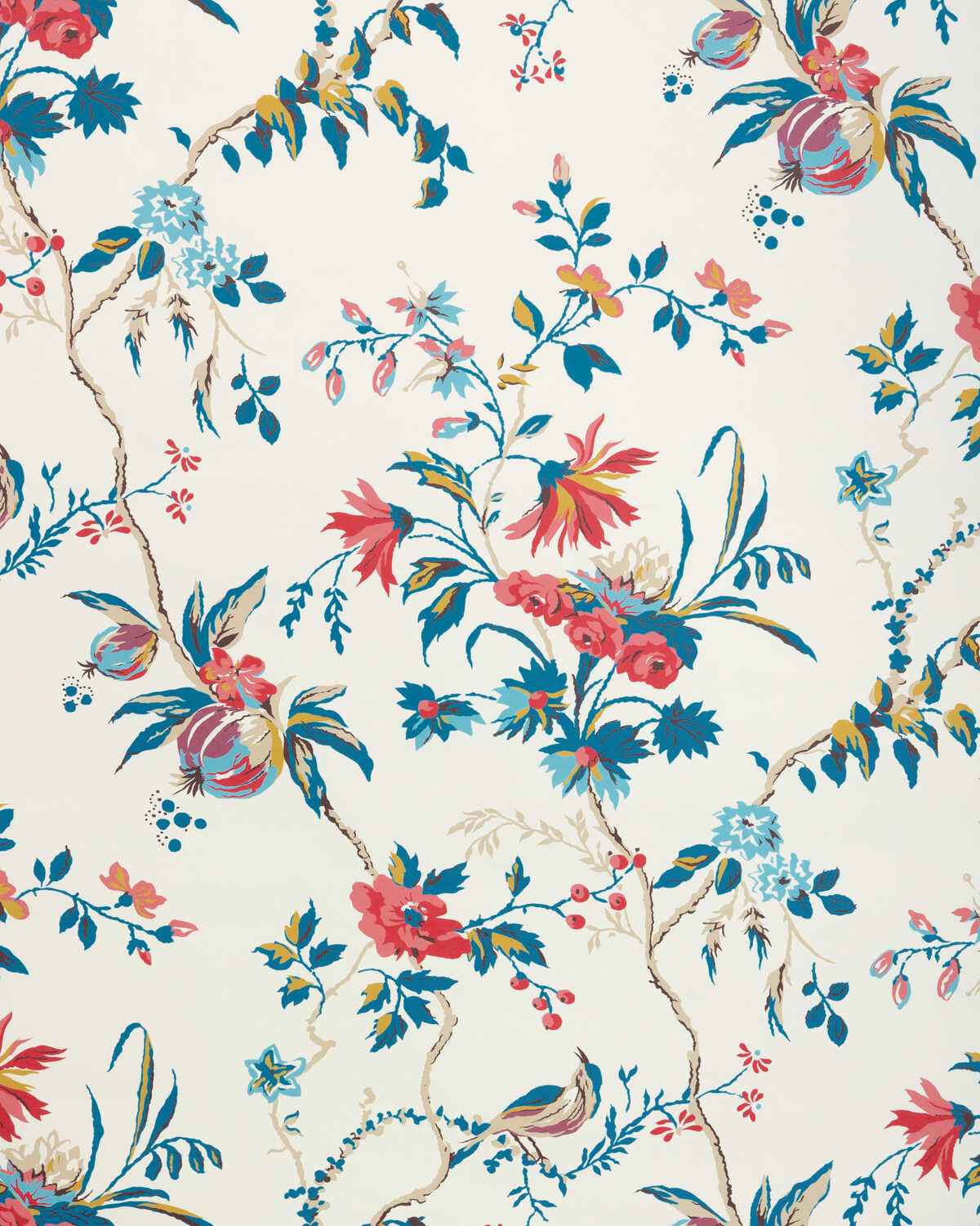 Locklin-Red-Blue-Brunschwig-Fils-Wallpaper