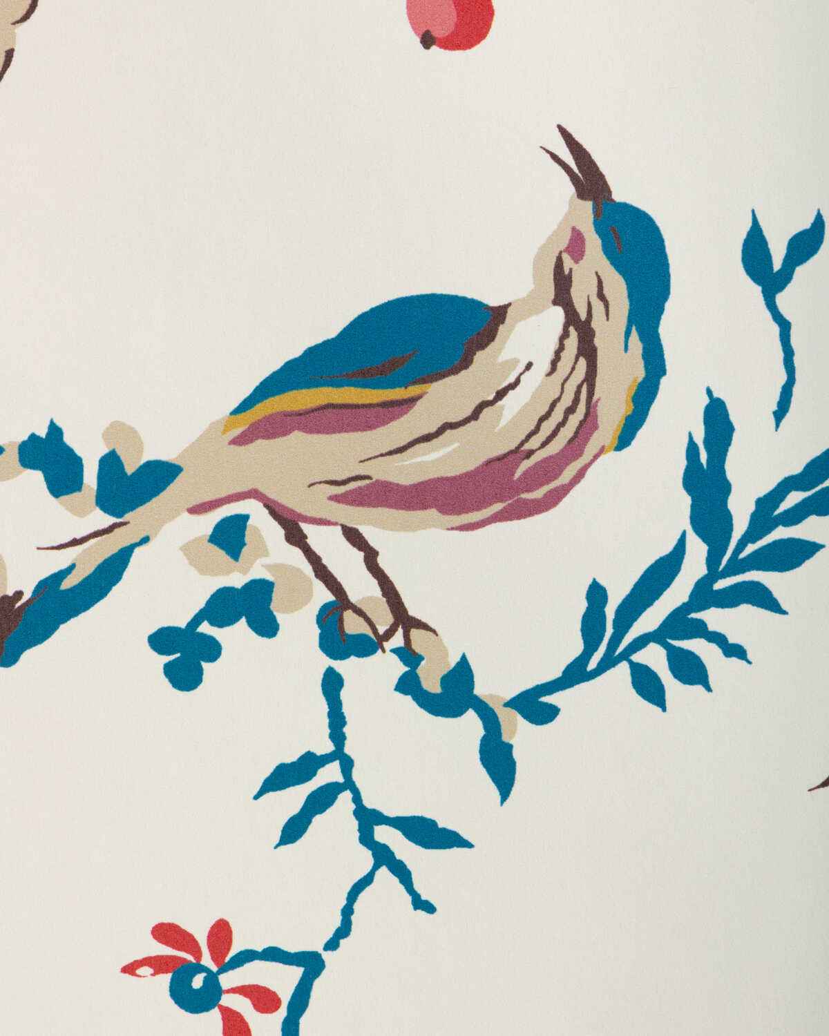 Locklin-Red-Blue-Brunschwig-Fils-Wallpaper - BRUNSCHWIG & FILS Wallpaper