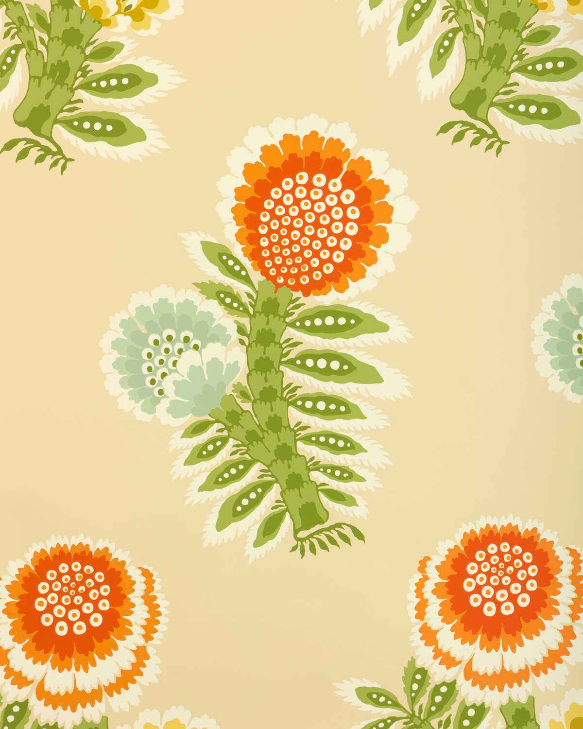 Kumaly-Terracotta-Brunschwig-Fils-Wallpaper - BRUNSCHWIG & FILS Wallpaper