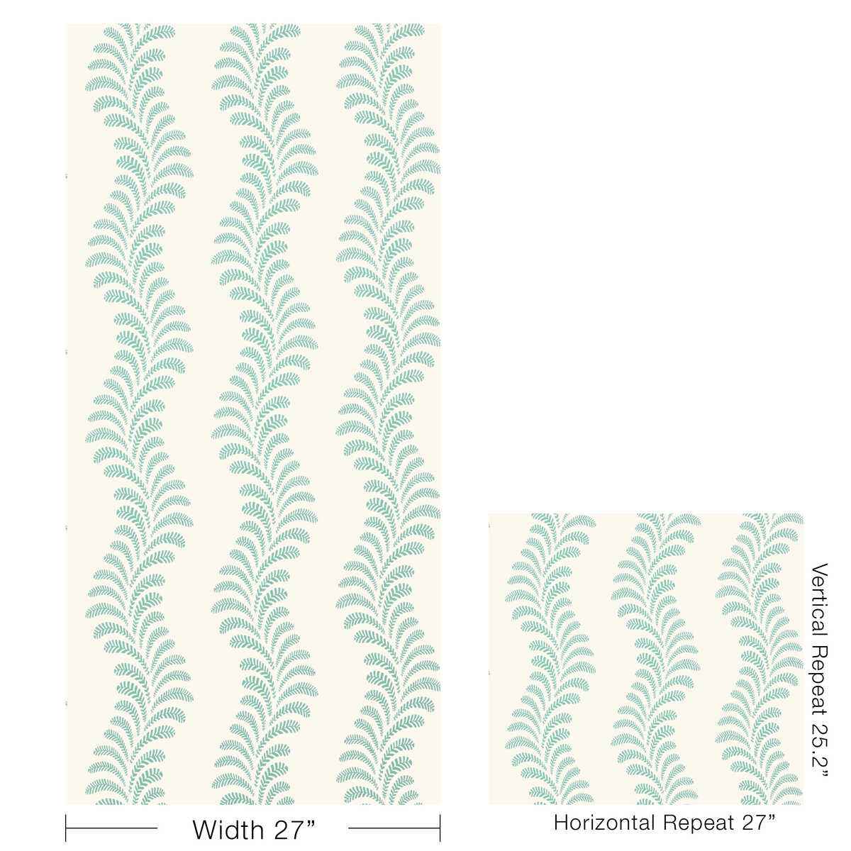 Vezere-Aqua-Brunschwig-Fils-Wallpaper - BRUNSCHWIG & FILS Wallpaper