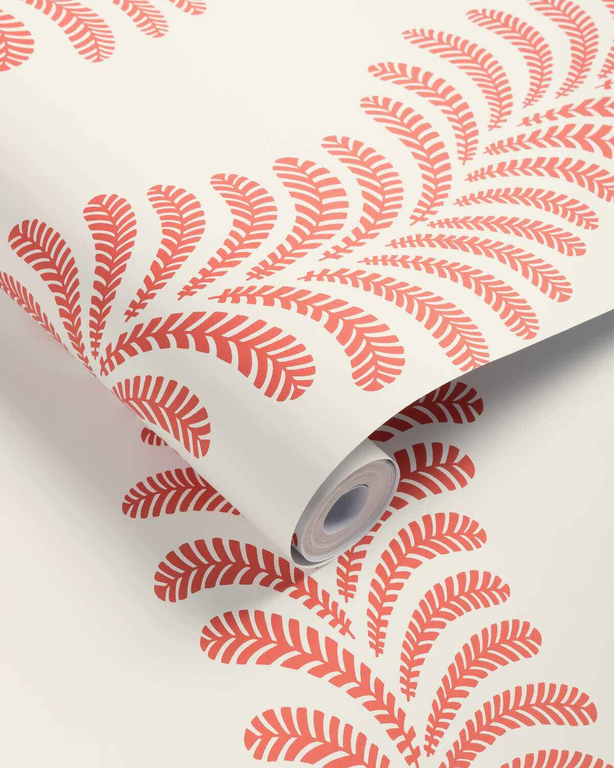 Vezere-Red-Brunschwig-Fils-Wallpaper - BRUNSCHWIG & FILS Wallpaper