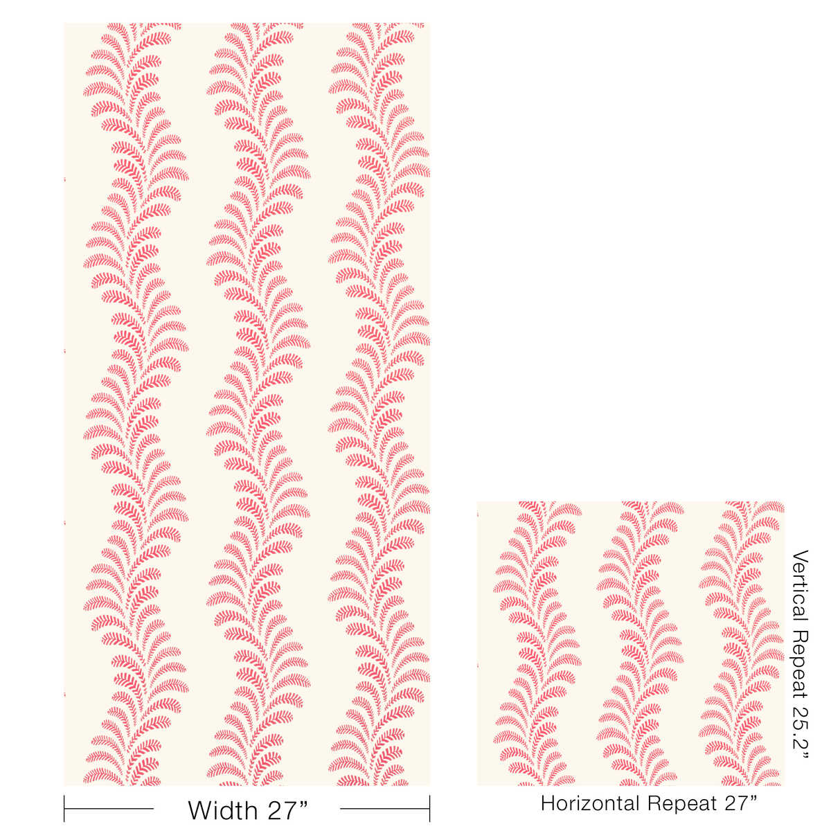 Vezere - Pink - BRUNSCHWIG & FILS Wallpaper