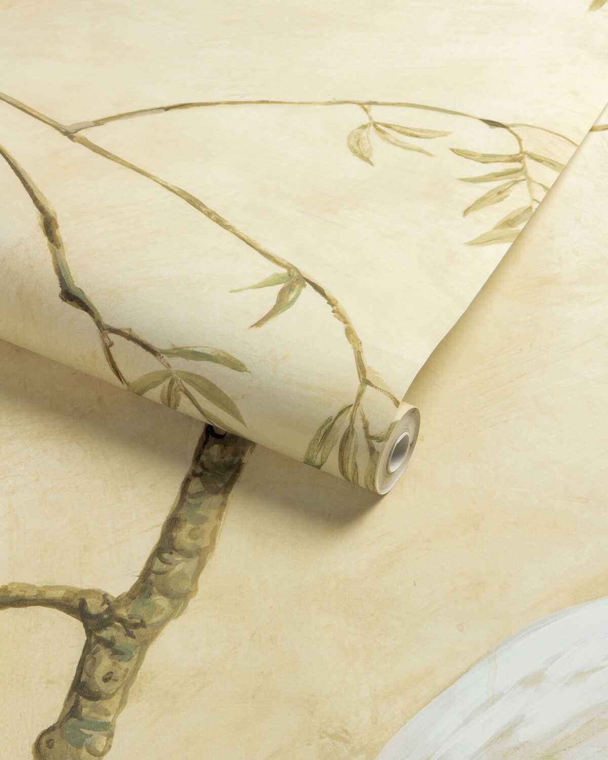 Egret-Marsh-Mural-Sand-Brunschwig-Fils-Wallpaper - BRUNSCHWIG & FILS Wallpaper