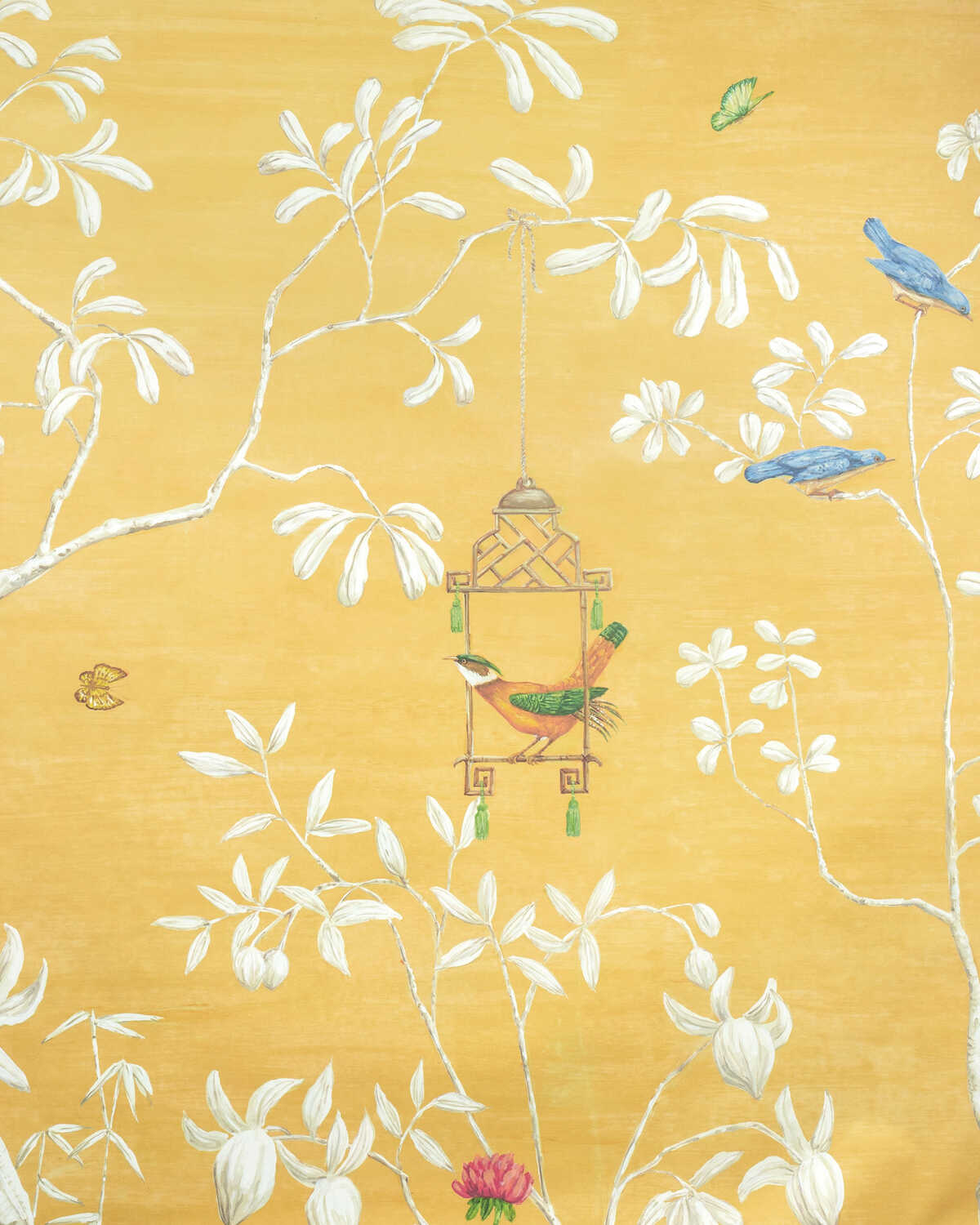 Jardin Yili Mural - Soleil - BRUNSCHWIG & FILS Wallpaper