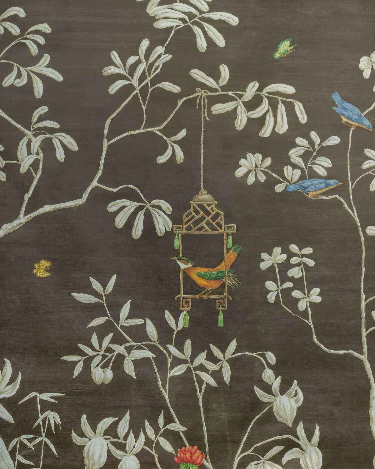 Jardin-Yili-Mural-Chocolate-Brunschwig-Fils-Wallpaper