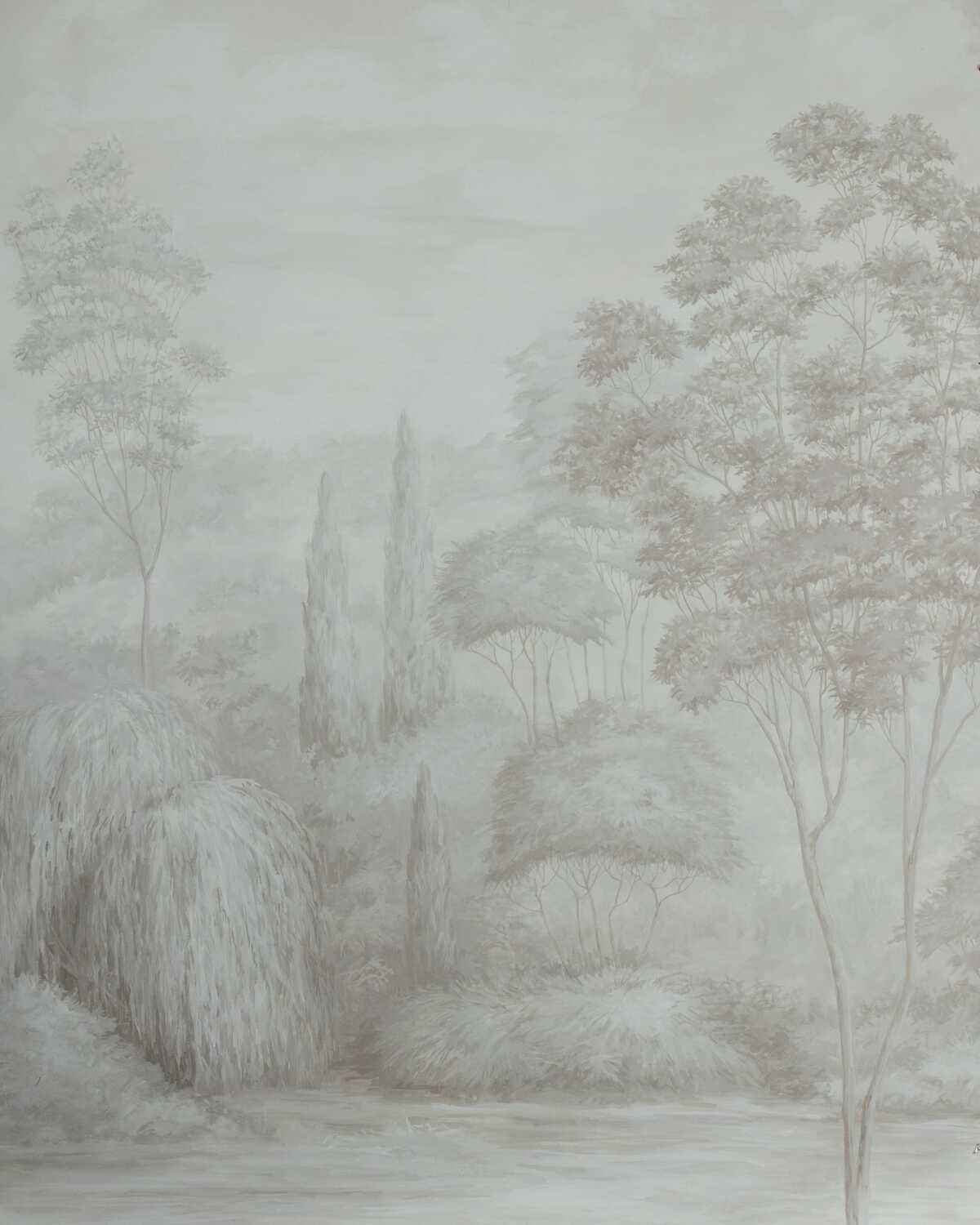 Arbres-Mural-Neutral-Brunschwig-Fils-Wallpaper
