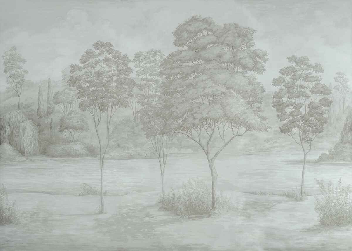 Arbres-Mural-Neutral-Brunschwig-Fils-Wallpaper - BRUNSCHWIG & FILS Wallpaper