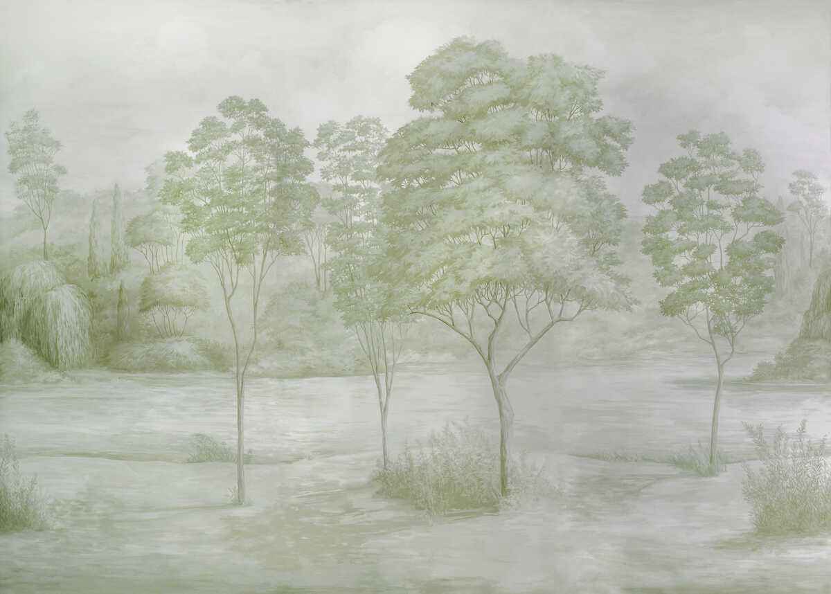 Arbres-Mural-Leaf-Brunschwig-Fils-Wallpaper - BRUNSCHWIG & FILS Wallpaper