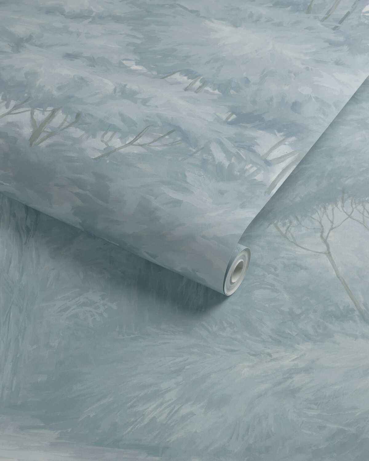 Arbres-Mural-Blue-Brunschwig-Fils-Wallpaper - BRUNSCHWIG & FILS Wallpaper