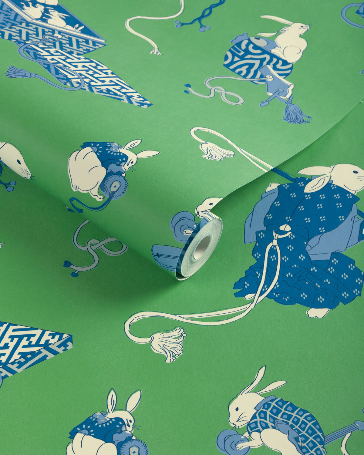 Shimo - Green/Blue - Brunschwig & Fils Wallpaper