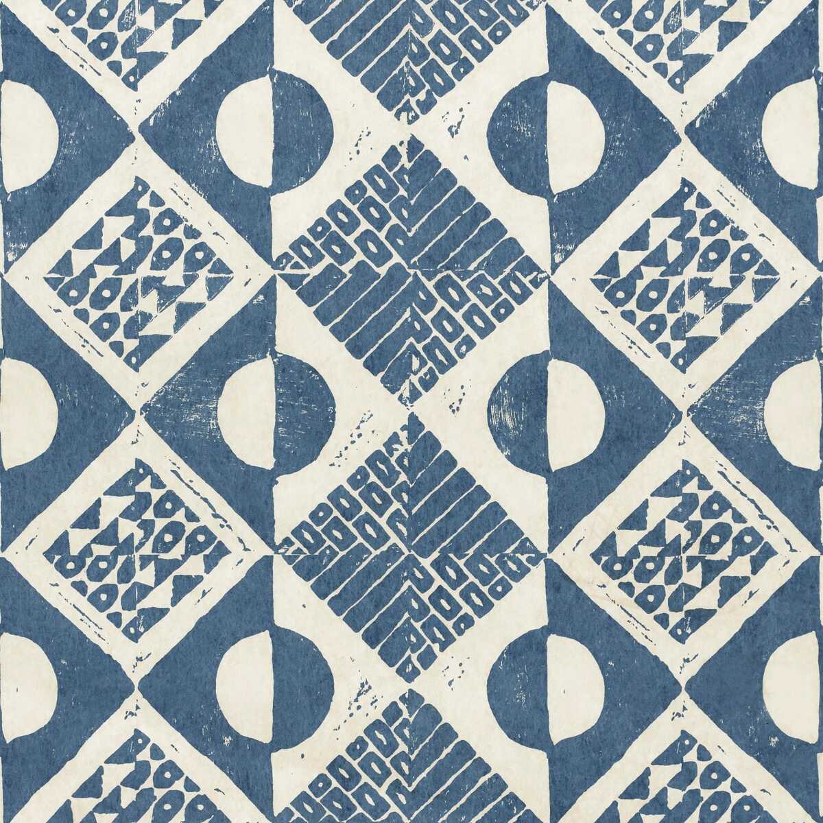 Circles And Squares Wp - Azure - LEE JOFA Wallpaper