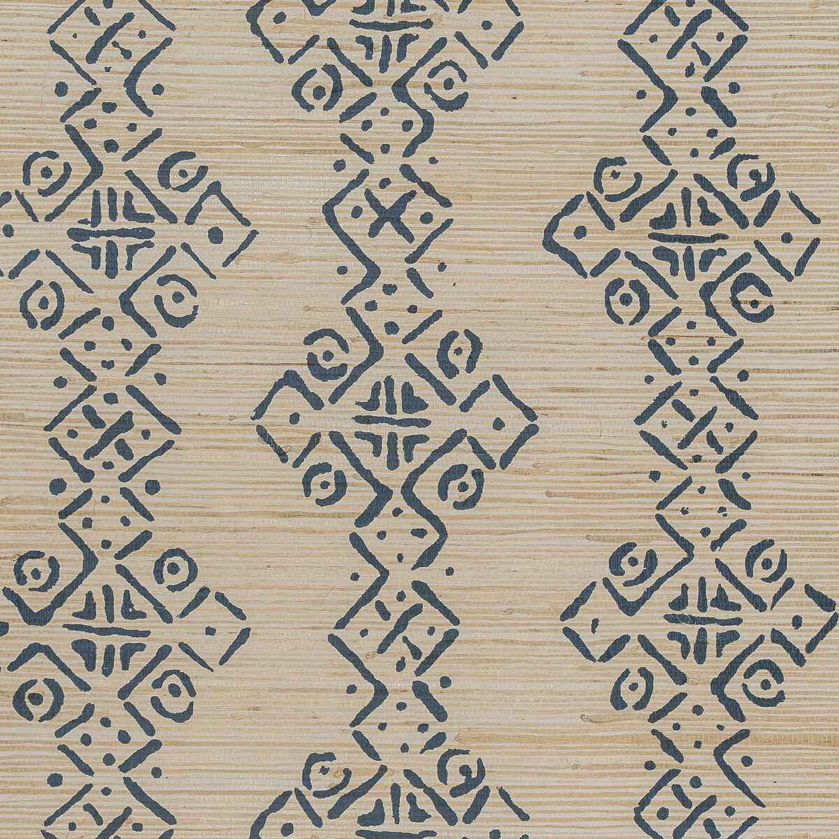 Mali-Grasscloth-Indigo-Lee-Jofa-Wallpaper