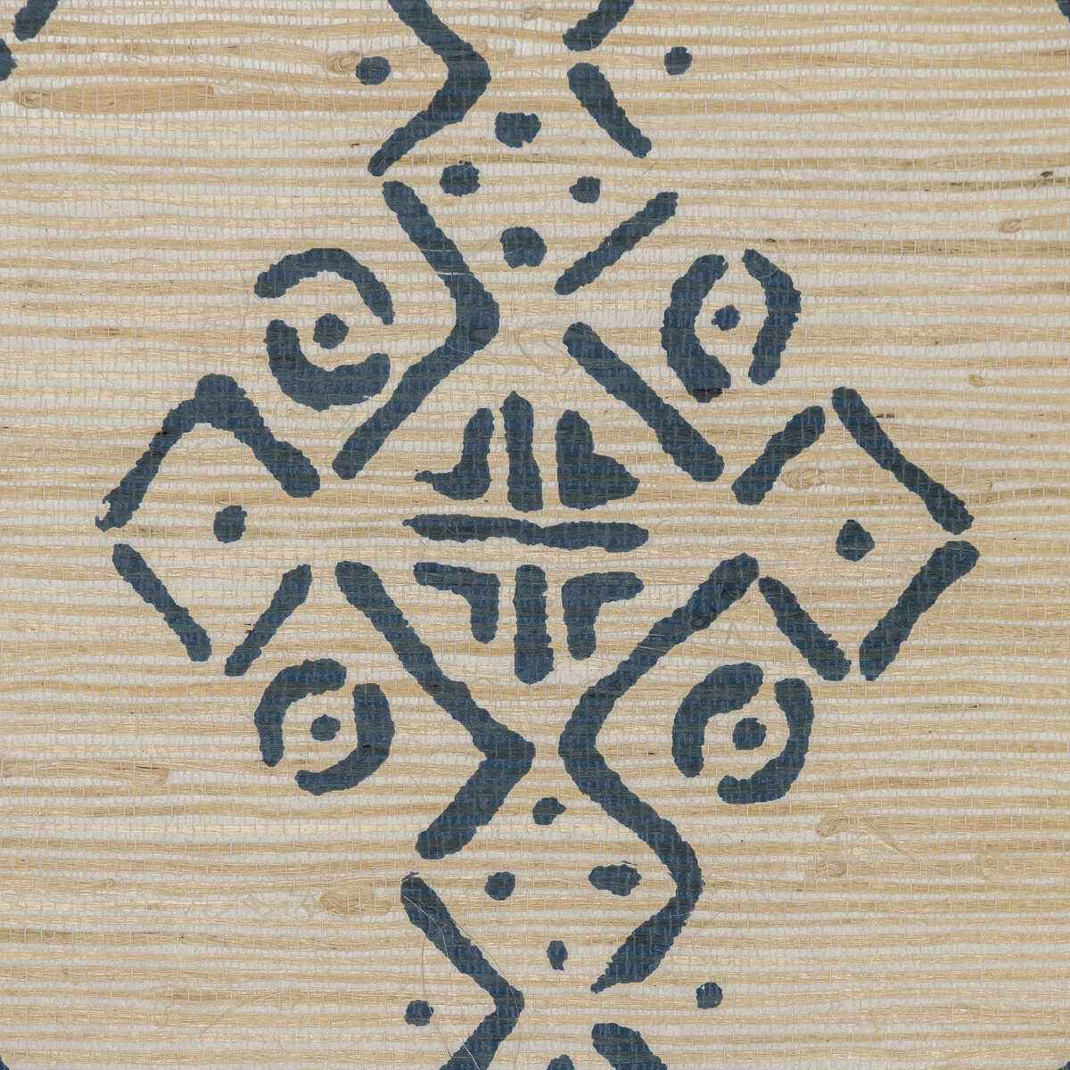 Mali-Grasscloth-Indigo-Lee-Jofa-Wallpaper - LEE JOFA Wallpaper