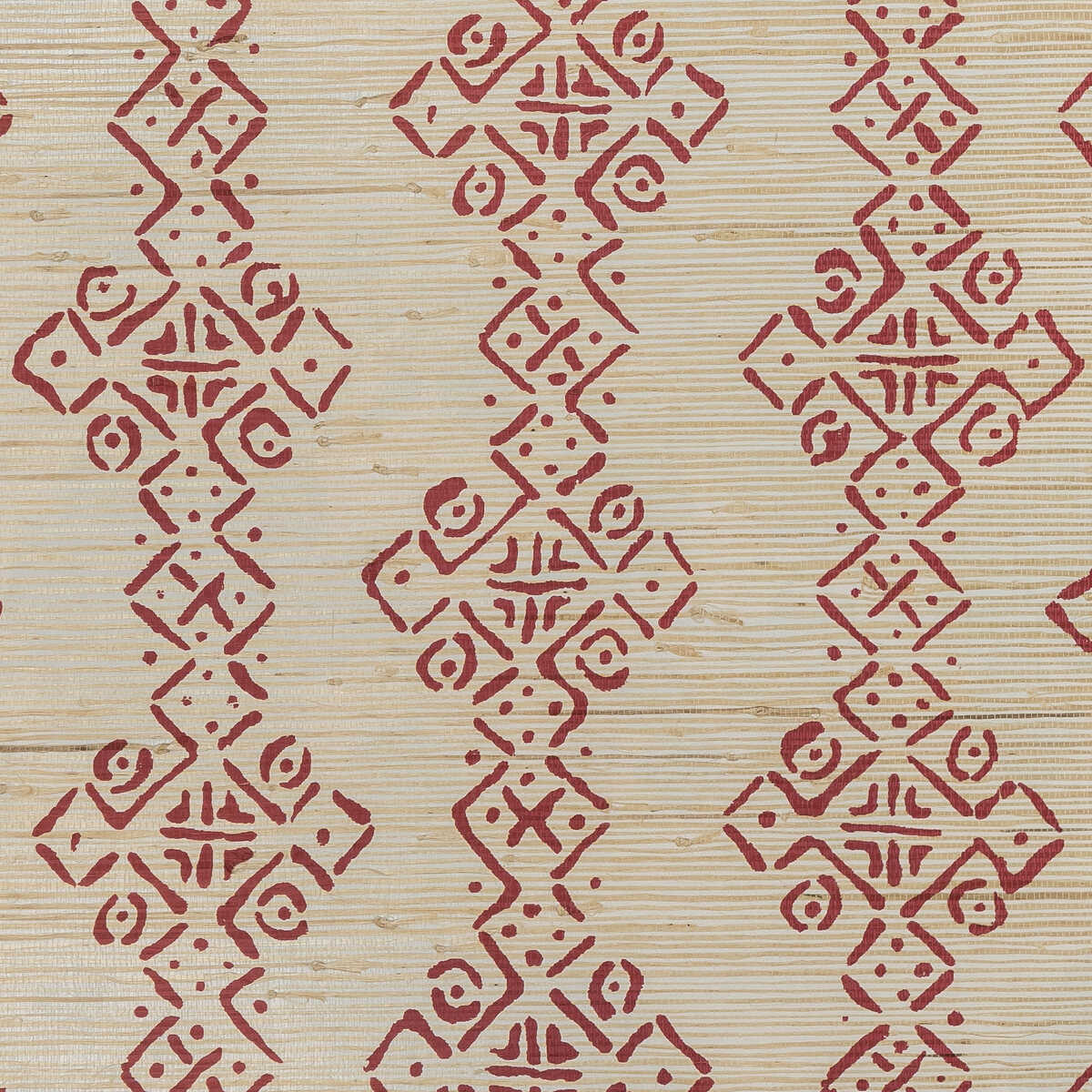 Mali Grasscloth - Ruby - LEE JOFA Wallpaper