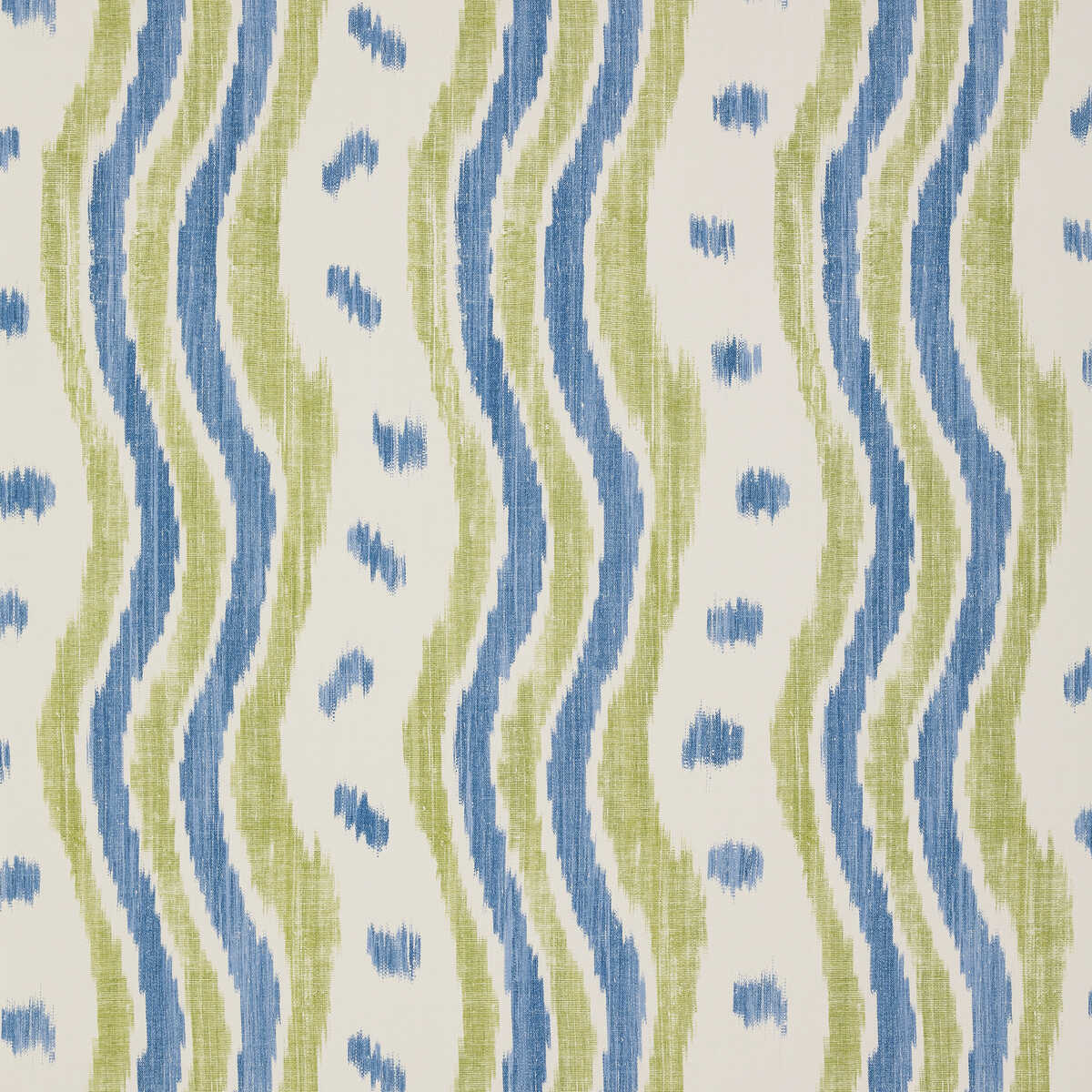 Ikat Stripe Wp - Blue/Lime - LEE JOFA Wallpaper
