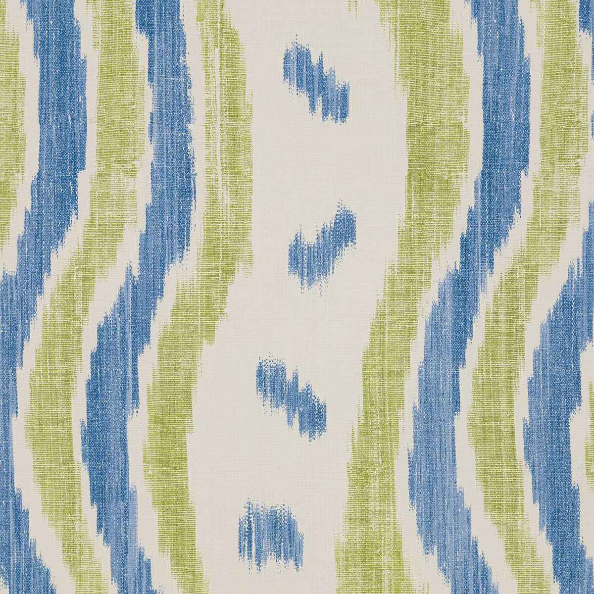 Ikat-Stripe-Wp-Blue-Lime-Lee-Jofa-Wallpaper - LEE JOFA Wallpaper