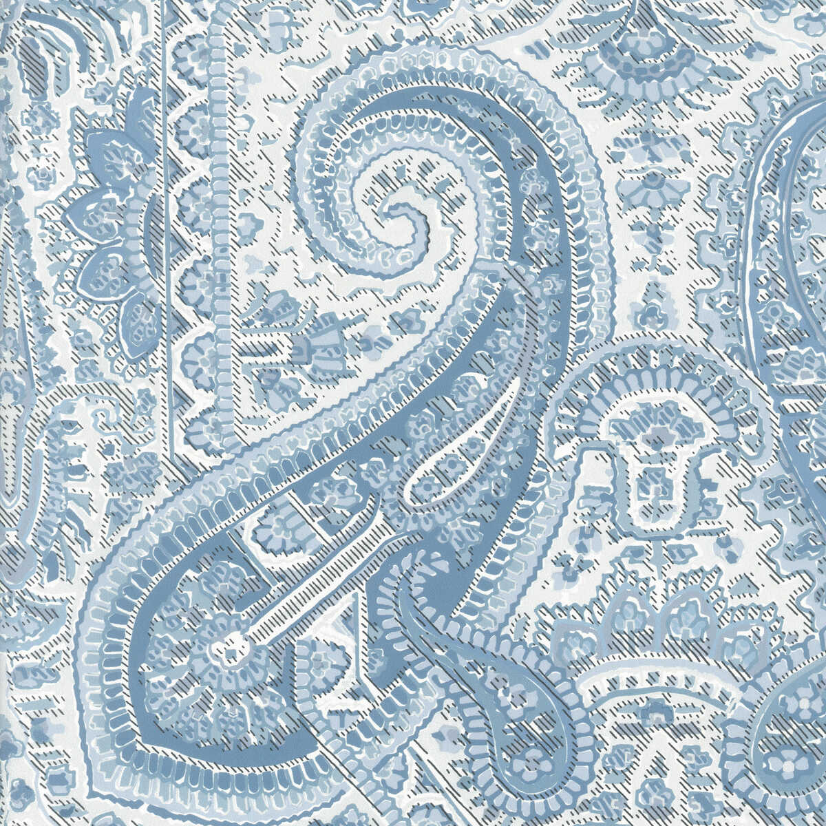 Leighton - Blue - LEE JOFA Wallpaper