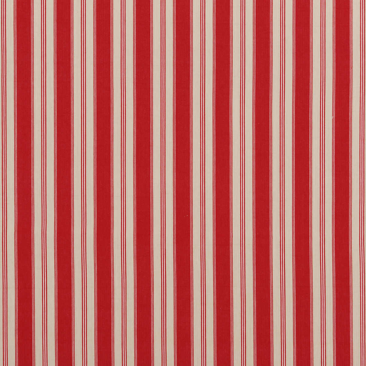 Tango Ticking - Red - BAKER LIFESTYLE Fabric