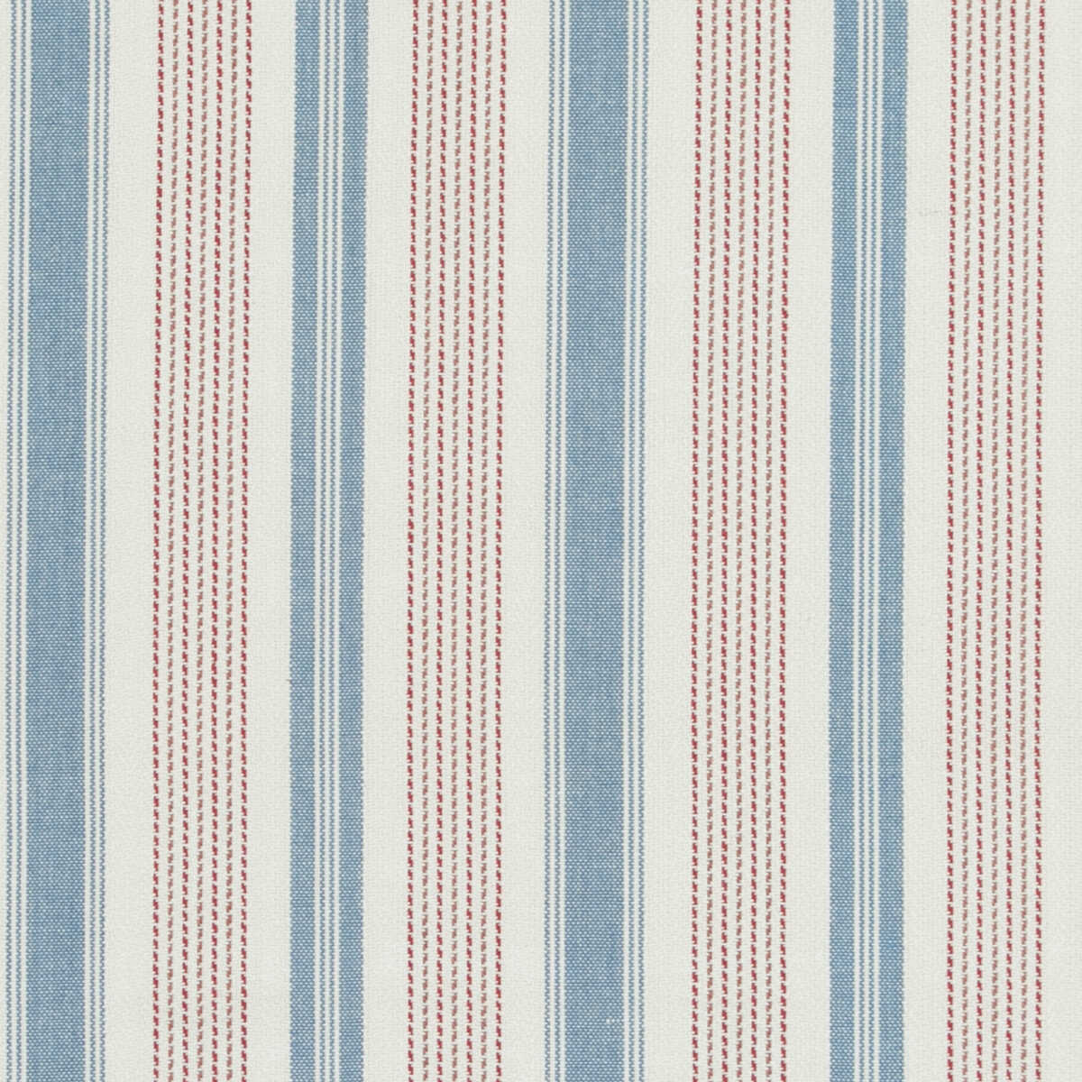 Purbeck Stripe - Red/Blue - BAKER LIFESTYLE Fabric