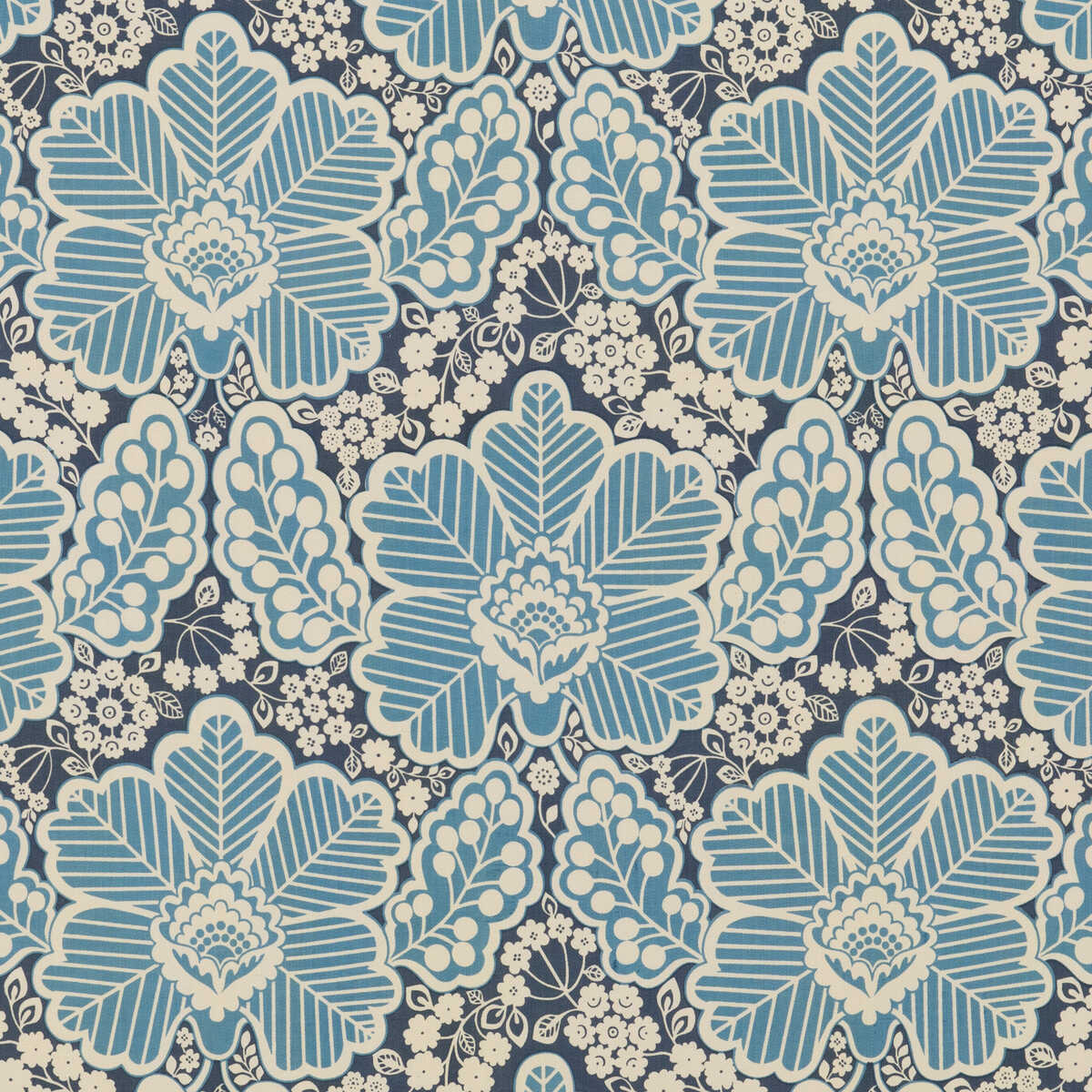 Arbour - Indigo - BAKER LIFESTYLE Fabric