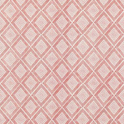 Block Trellis - Rustic Red - BAKER LIFESTYLE Fabric