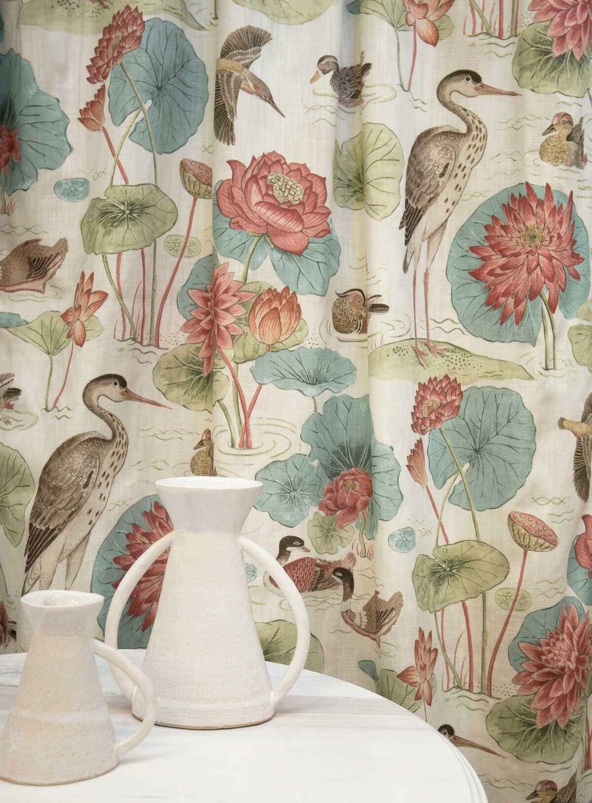 Lulworth-Blue-Red-Baker-Lifestyle-Fabric - BAKER LIFESTYLE Fabric