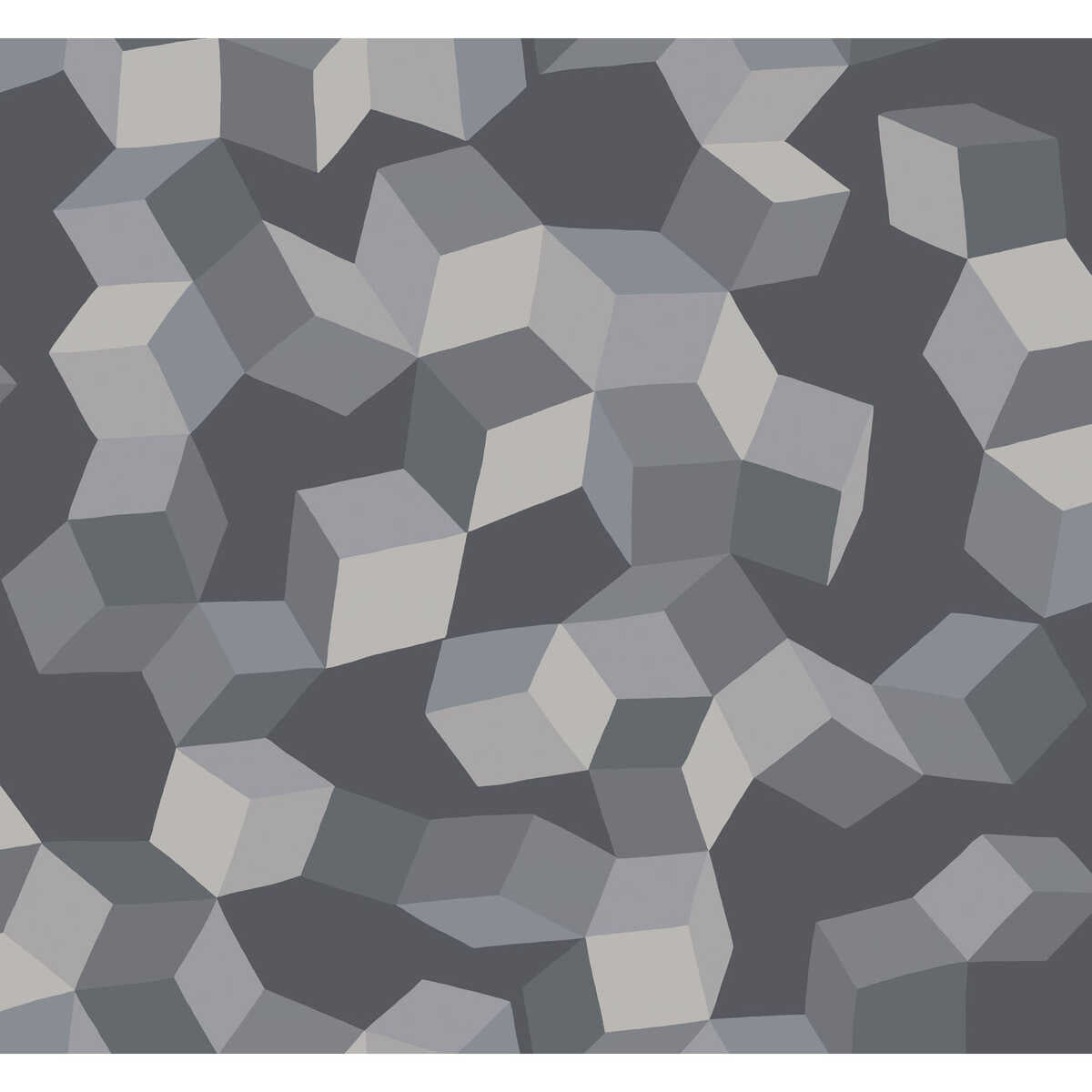 Puzzle - Grey And Black - COLE & SON Wallpaper