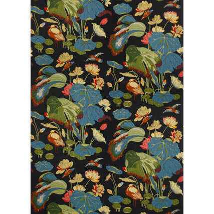 Nympheus-Linen-Teal-Green-G-P-J-Baker-Fabric