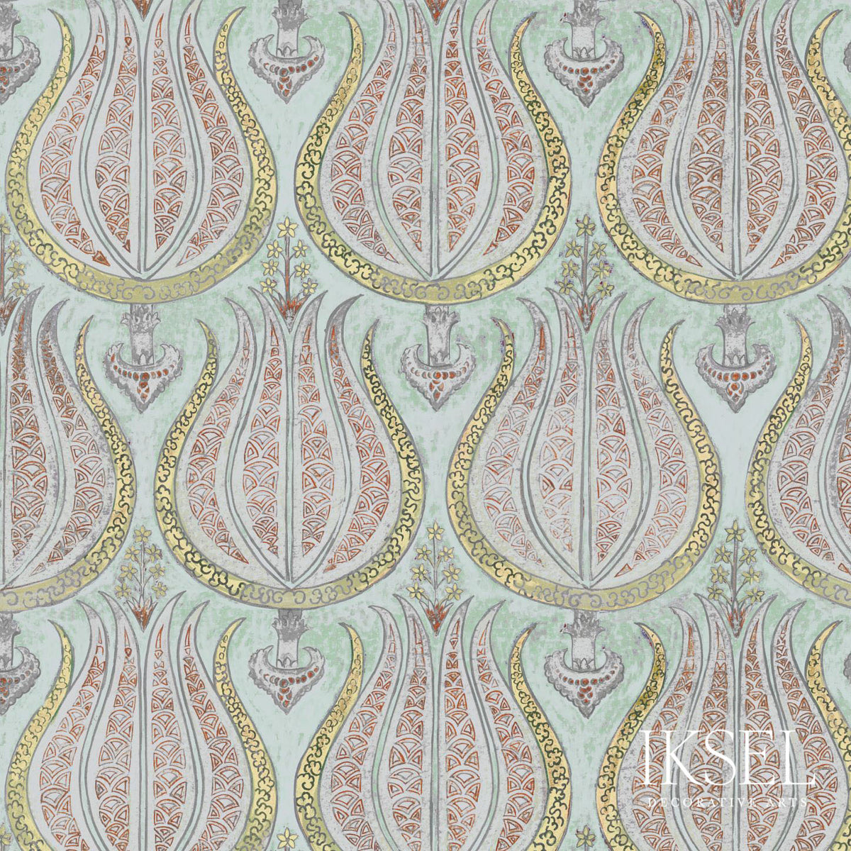 PLUMP-TULIPS-ORIGINAL-SCHUMACHER-RF211CS01 - Schumacher Fabric