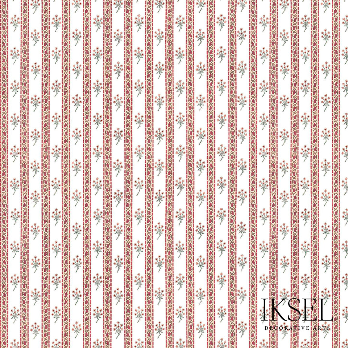 BOUQUET-STRIPE-ORIGINAL-SCHUMACHER-RF301CS01 - Schumacher Fabric