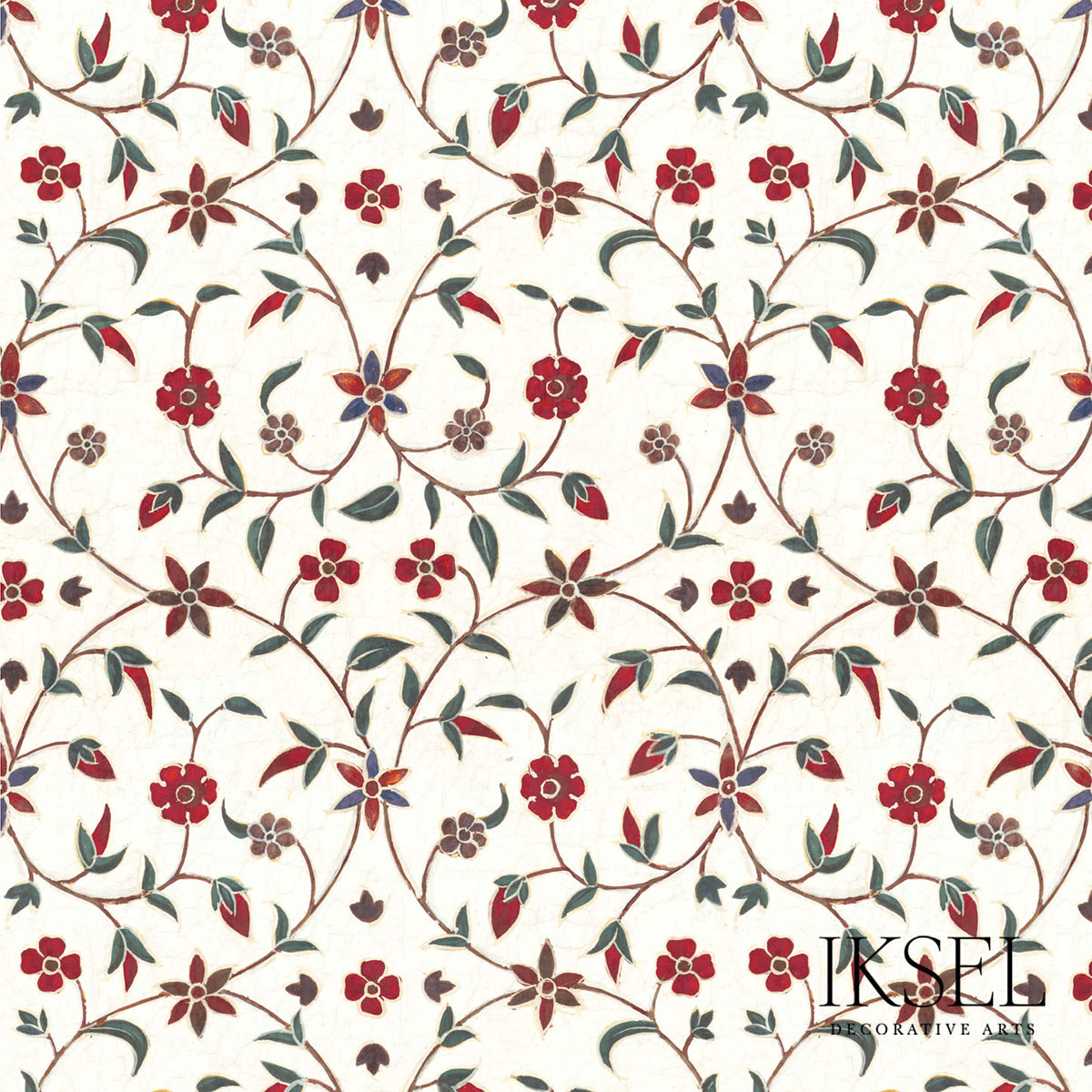 INDIAN-ARABESQUE-ORIGINAL-SCHUMACHER-RF303CS01 - Schumacher Fabric
