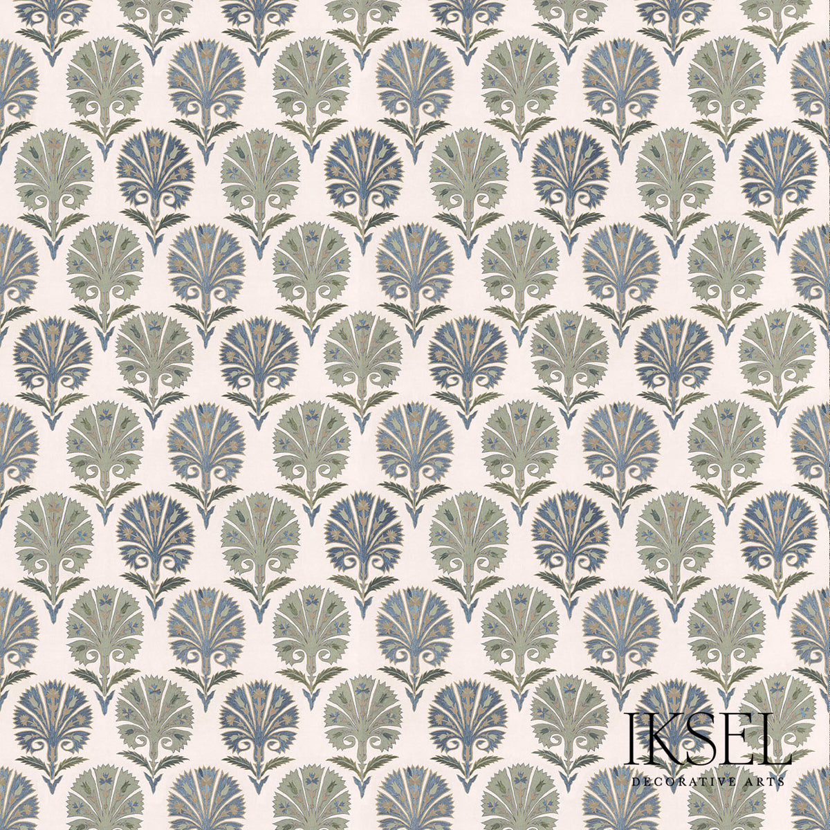 SUZANI-CARNATION-BLUES-SCHUMACHER-RF501CR54 - Schumacher Fabric