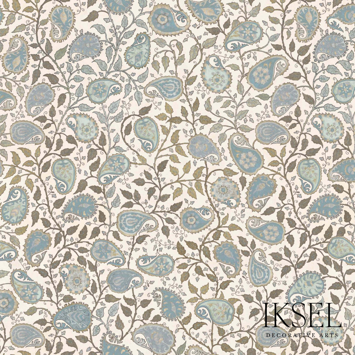 SUZANI-PAISLEY-BLUES-SCHUMACHER-RF502CR54 - Schumacher Fabric