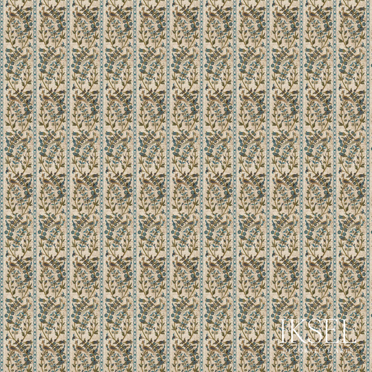 ALEPPO-STRIPE-BLUE-SCHUMACHER-RF537CR58 - Schumacher Fabric