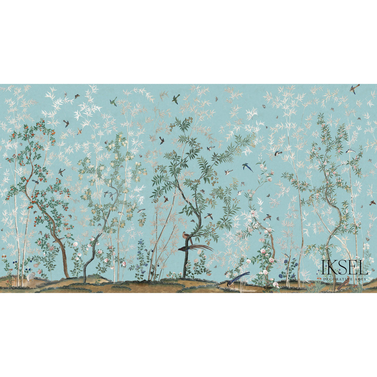 EASTERN-EDEN-TURQUOISE-SCHUMACHER-RF721CS71 - Schumacher Fabric