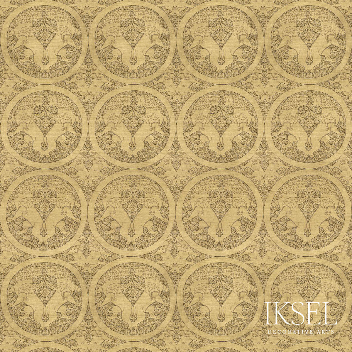 OGODEI-LIONS-ORIGINAL-SCHUMACHER-RF902CS01 - Schumacher Fabric