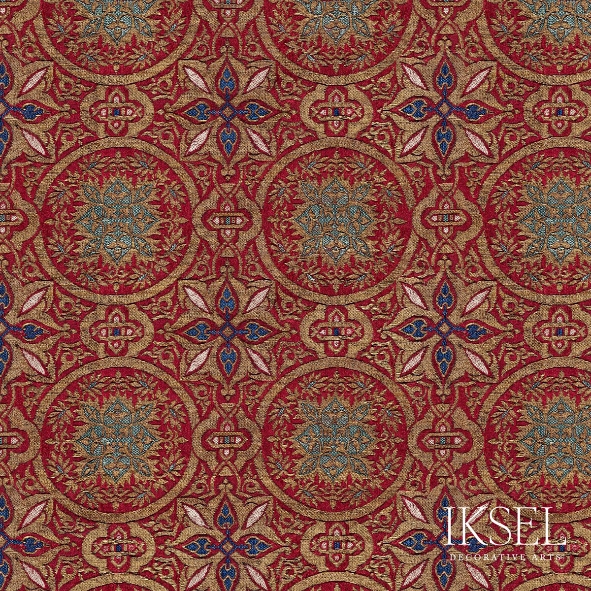 GRANADA-CIRCLES-VISCOSE-ORIGINAL-SCHUMACHER-RF903ACS01 - Schumacher Fabric