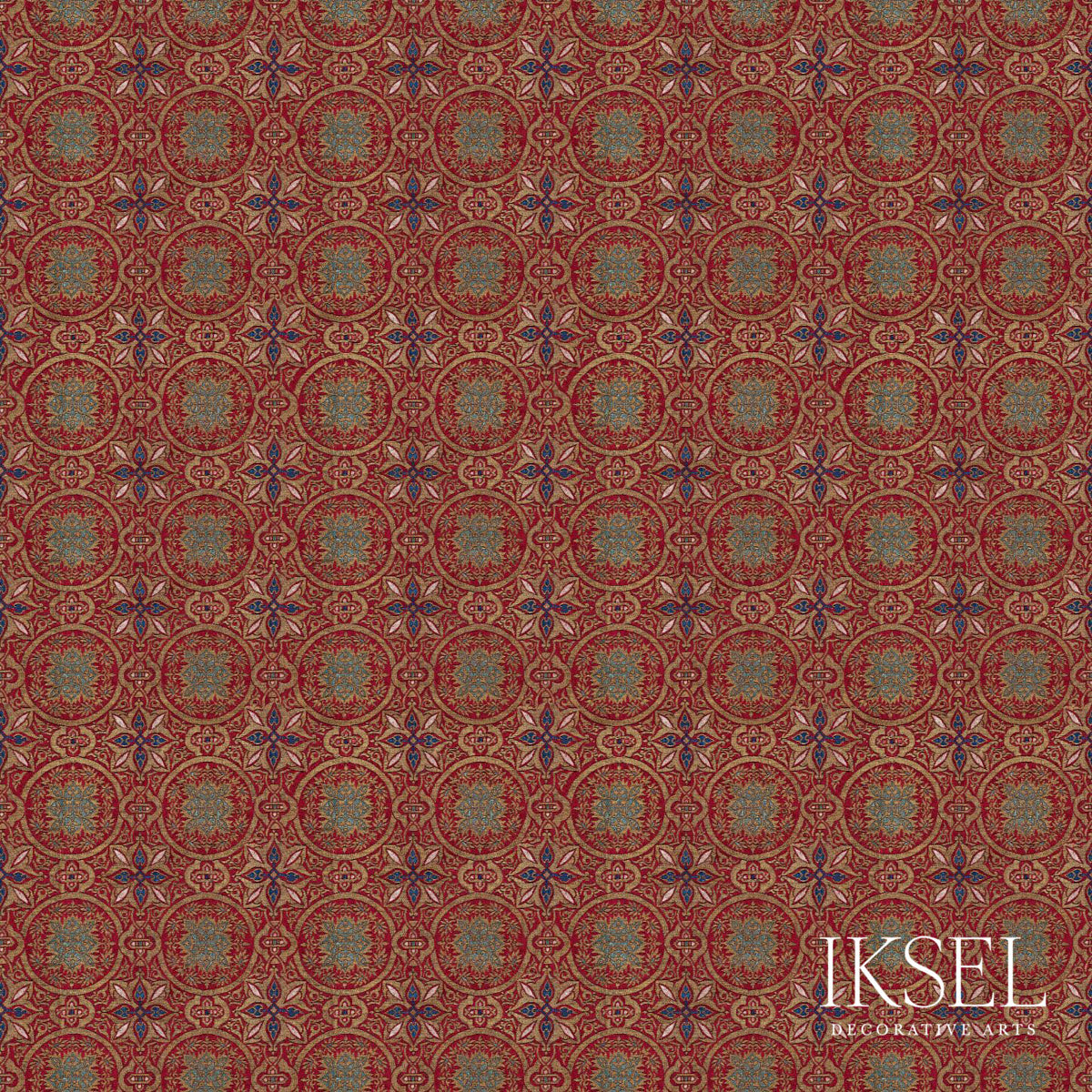 GRANADA-CIRCLES-VISCOSE-ORIGINAL-SCHUMACHER-RF903ACS01 - Schumacher Fabric
