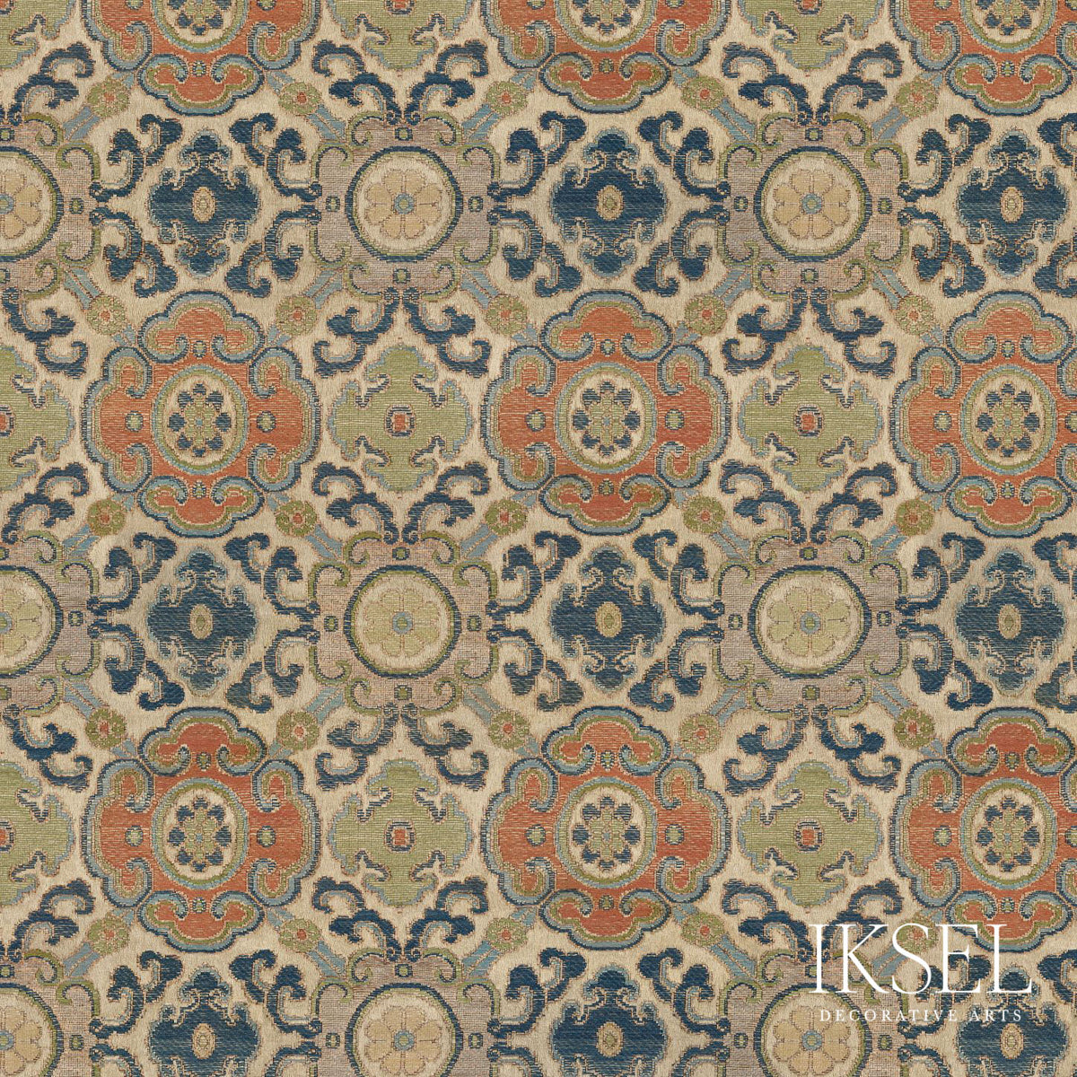 MANCHU-MEDALLIONS-ORIGINAL-SCHUMACHER-RF910CS01 - Schumacher Fabric