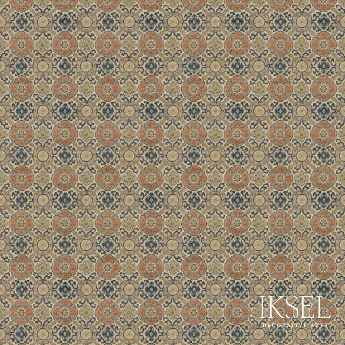 MANCHU-MEDALLIONS-ORIGINAL-SCHUMACHER-RF910CS01 - Schumacher Fabric