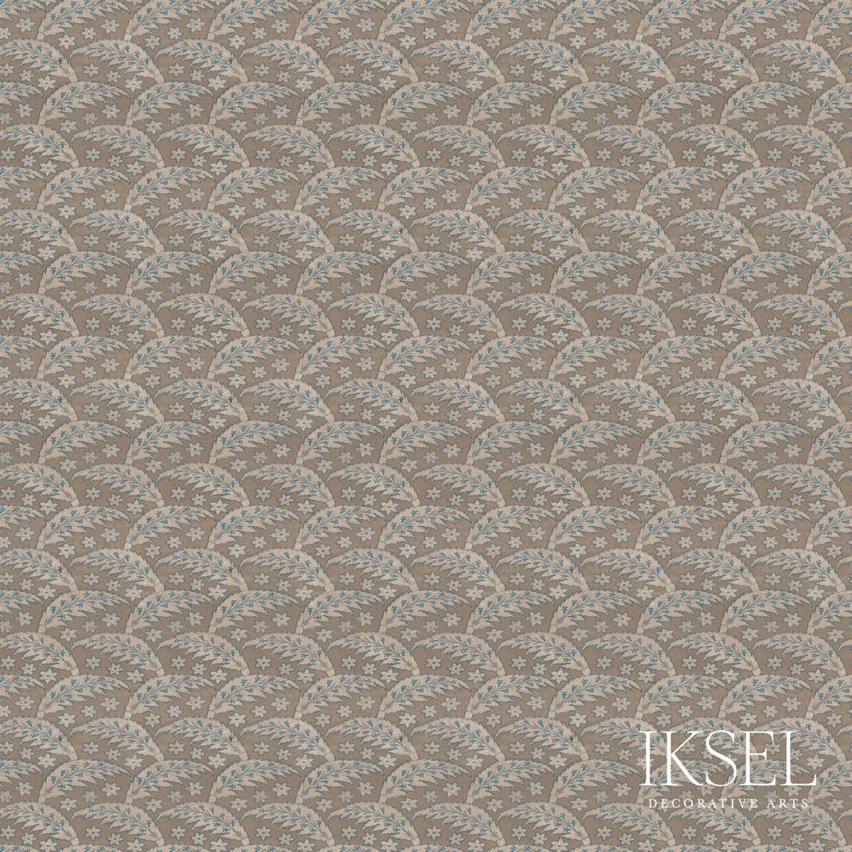 SAZ-LEAVES-TAWNY-SCHUMACHER-RF917CR56 - Schumacher Fabric