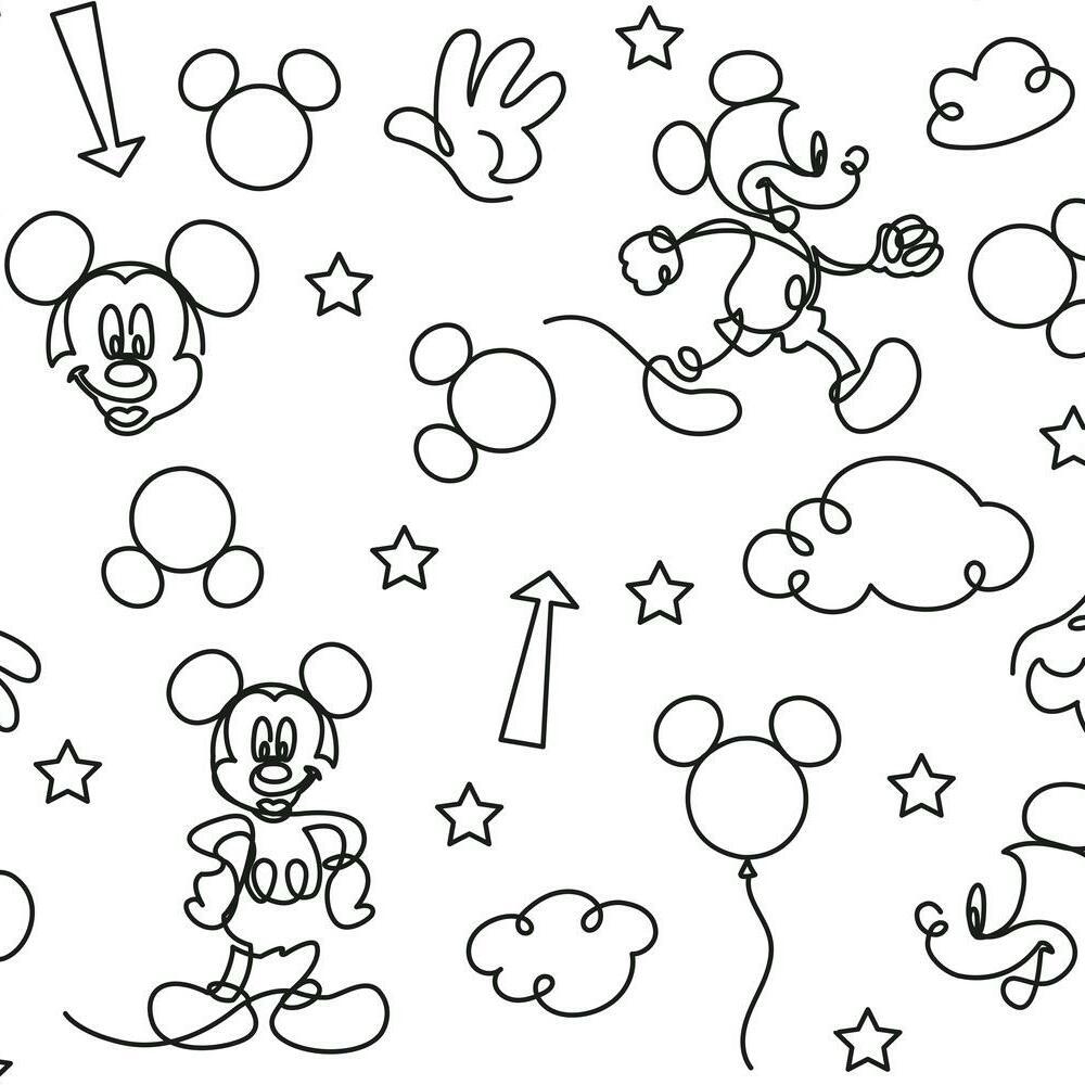 disney-mickey-mouse-line-art-peel-and-stick-wallpaper-black-york-wallcoverings-rmk11775rl