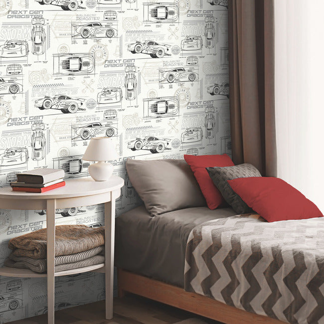 disney-and-pixar-cars-schematic-peel-and-stick-wallpaper-grey-york-wallcoverings-rmk11804wp